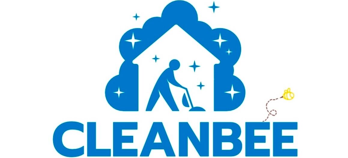 logo för cleanbee städ firma.